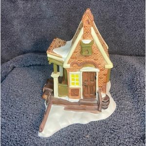 Dept 56  Heritage Village "CHILDE POND AND SKATERS" #5903-0 SET 4 & glass pond